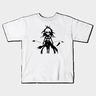 Homunculus attack minimal silhouette white Kids T-Shirt